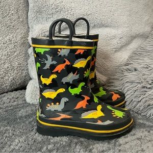 Western Chief Unisex-Child Waterproof Dino Dash Rain Boot Size 9/10